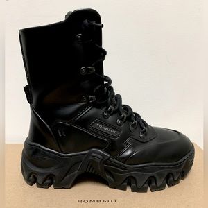 ROMBAUT Boccaccio II Lace-Up Sneaker Boots in Black size 38